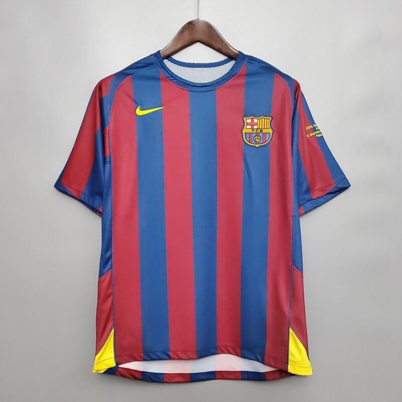 Barcelona 2006 UEFA Champions League Home Retro Jersey