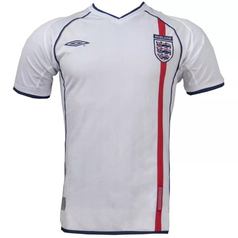 England 2002 Home White Retro Jersey