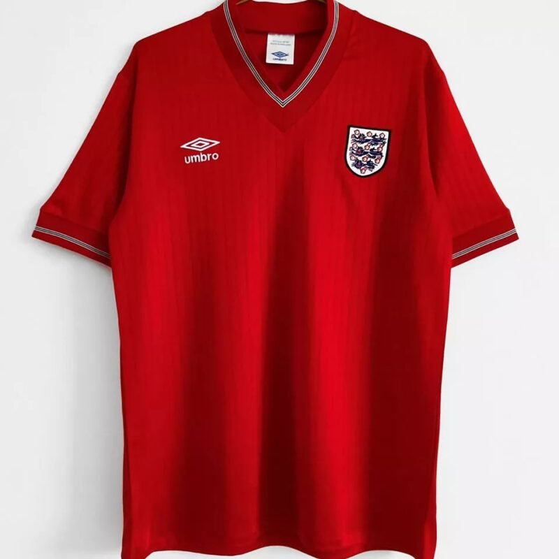 England 1984/1987 Away Red Retro Jersey